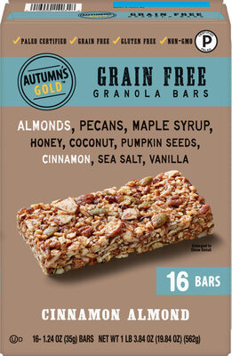 Cinnamon Almond Grain Free Granola Bars