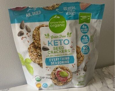 Grain free keto seed crackers